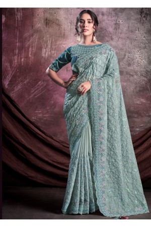 Rama Silk Designer Saree